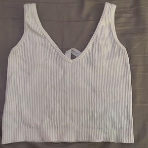 white workout tank top